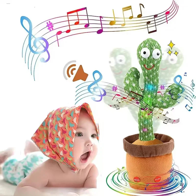 Dancing Cactus Toy - Your New Interactive Plush Buddy that Sings, Dances, and Repeats for Endless Fun!