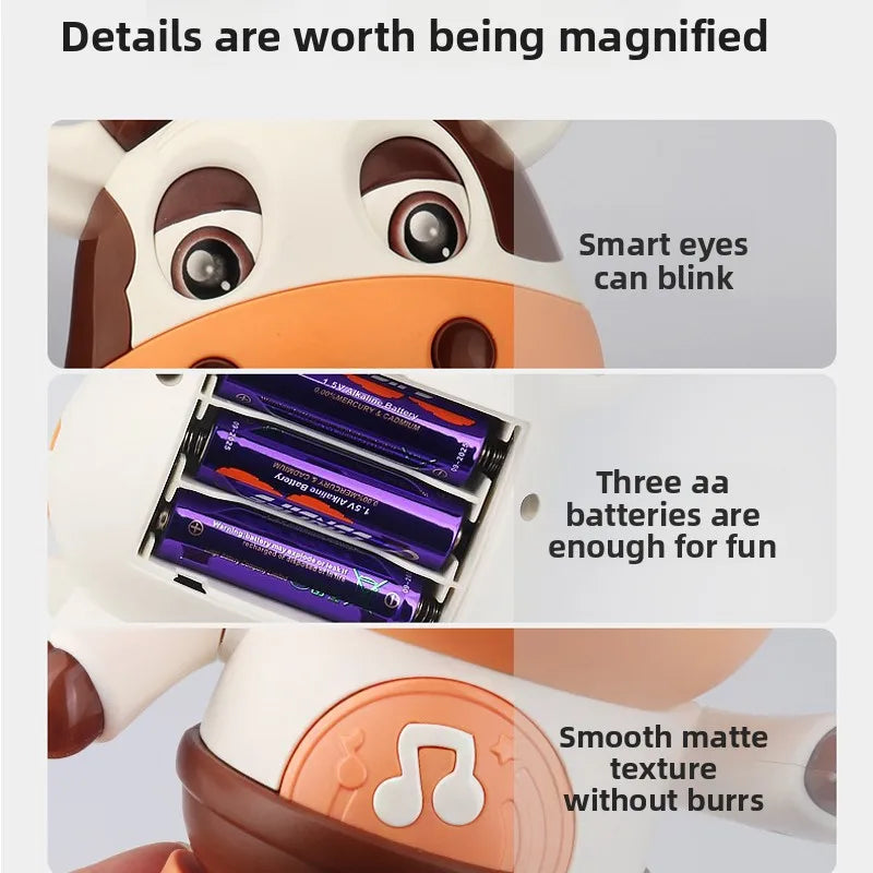 Interactive Dancing Cow Toy - The Ultimate Musical Companion for Toddlers This Christmas!