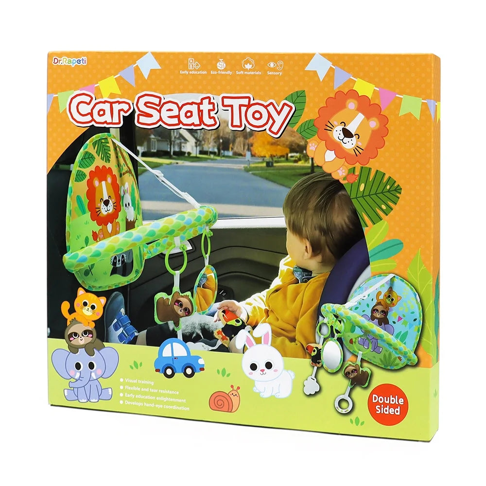 Engaging Double-Sided Baby Car Seat Toy for Travel - Perfect Entertainment for Infants and Newborns!