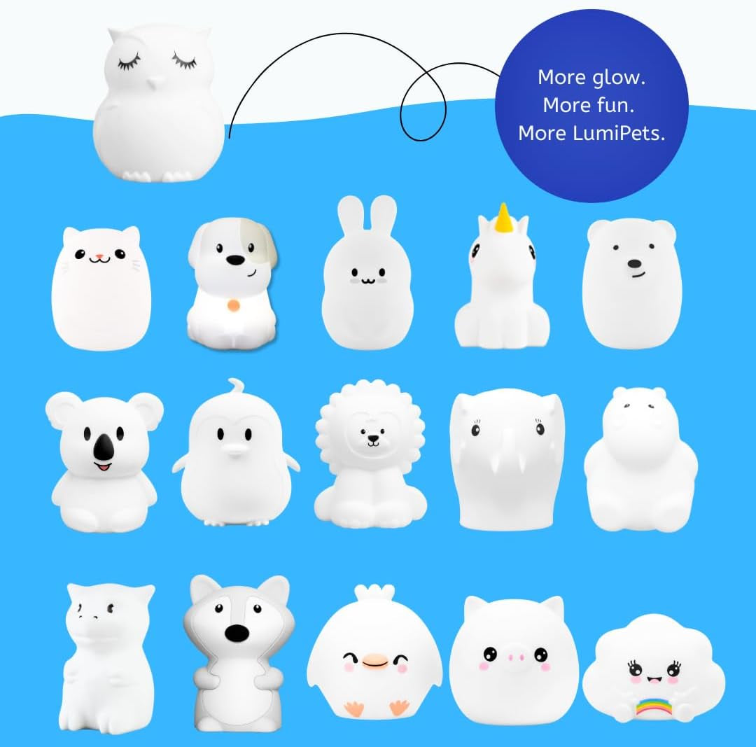 Enchanting Remote Control Owl Night Light for Kids - 9 Soothing Colors & Sleep Timer - Rechargeable, Battery-Powered Lamp for Baby Nursery and Toddler Rooms
