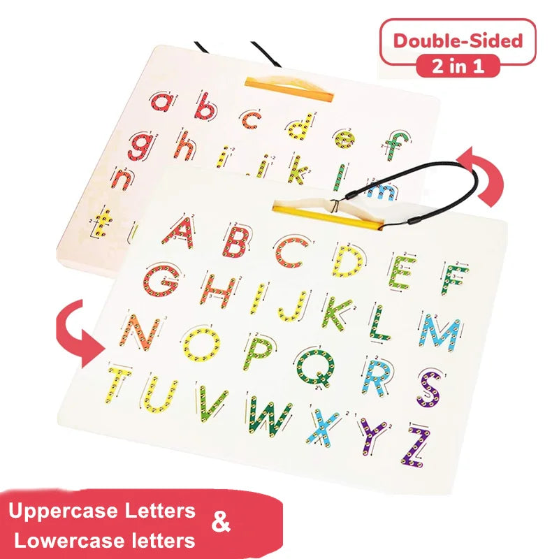 Magnetic Alphabet Tracing Board - Fun & Interactive Learning Tool for Kids 6-12 | Master ABCs & Numbers with Ease!