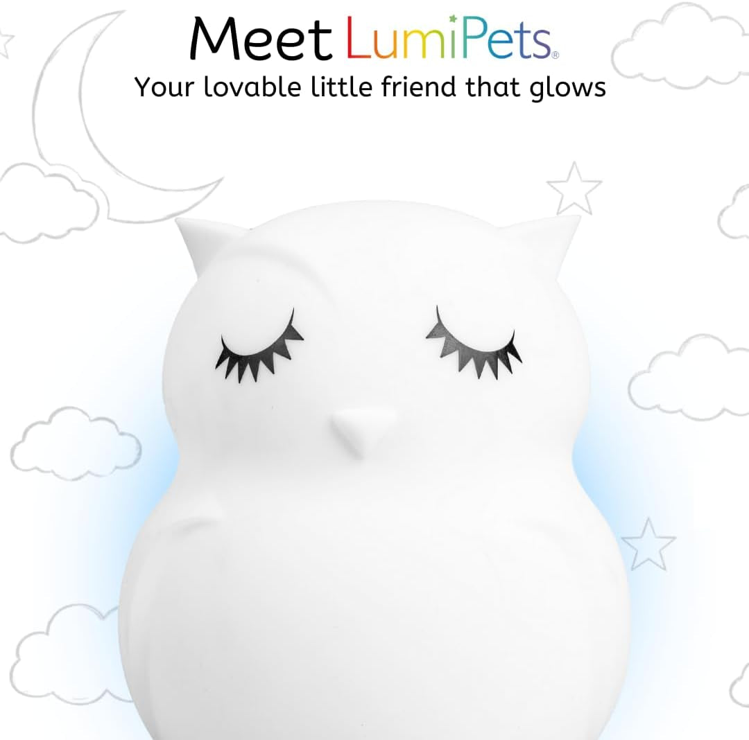 Enchanting Remote Control Owl Night Light for Kids - 9 Soothing Colors & Sleep Timer - Rechargeable, Battery-Powered Lamp for Baby Nursery and Toddler Rooms