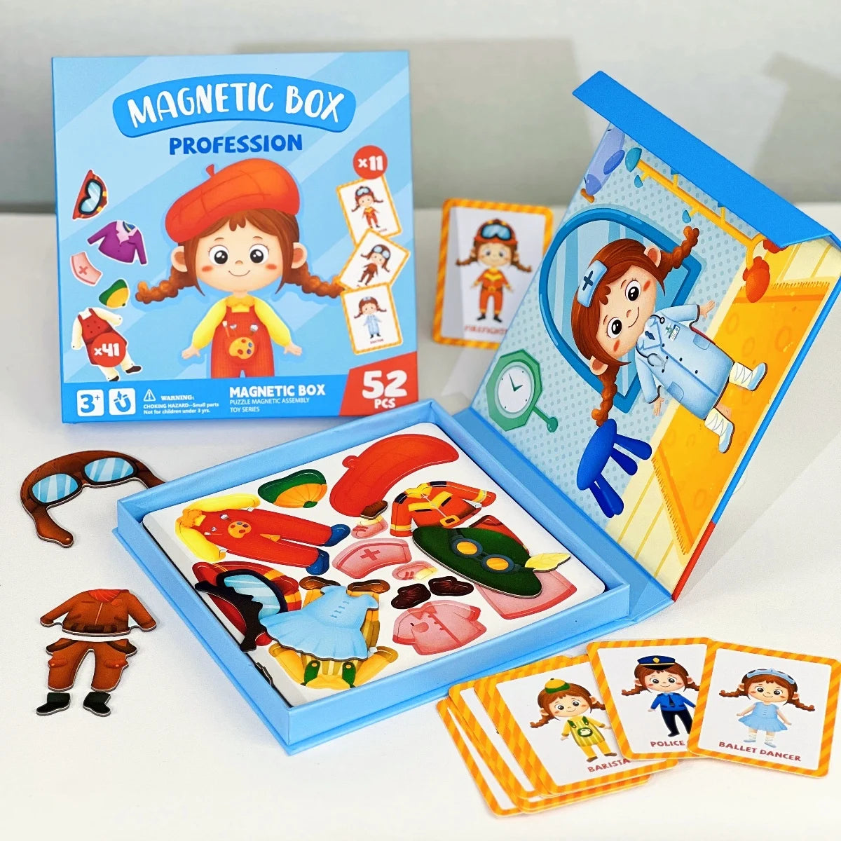 Magnetic Dress-Up Puzzle Toys for Kids - Spark Imagination and Creativity in Boys and Girls Aged 3-6, Perfect for Travel and Gift Giving!