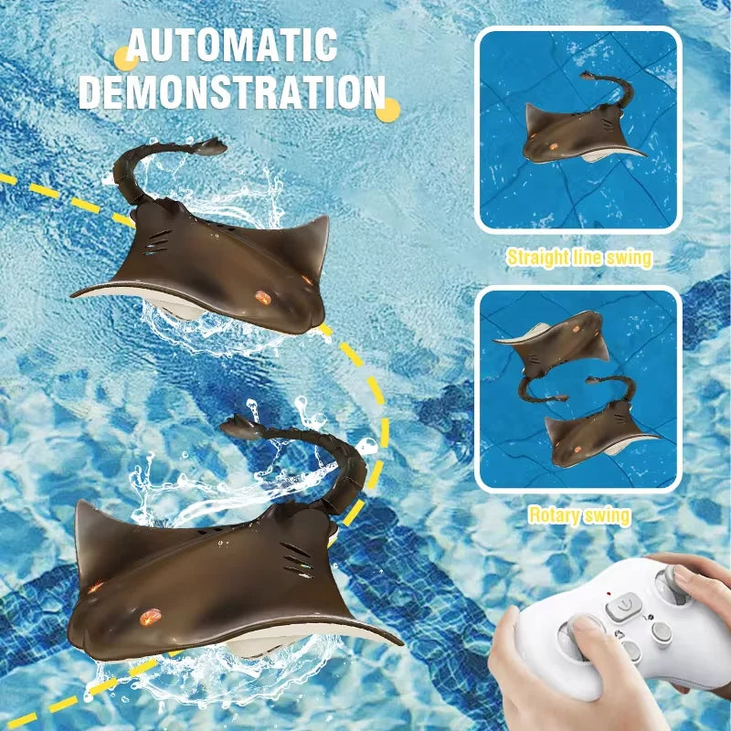 Exciting Remote Control Dolphin, Shark & Manta Ray - Ultimate 2.4G Electric Water Toy for Kids Aged 6-12!