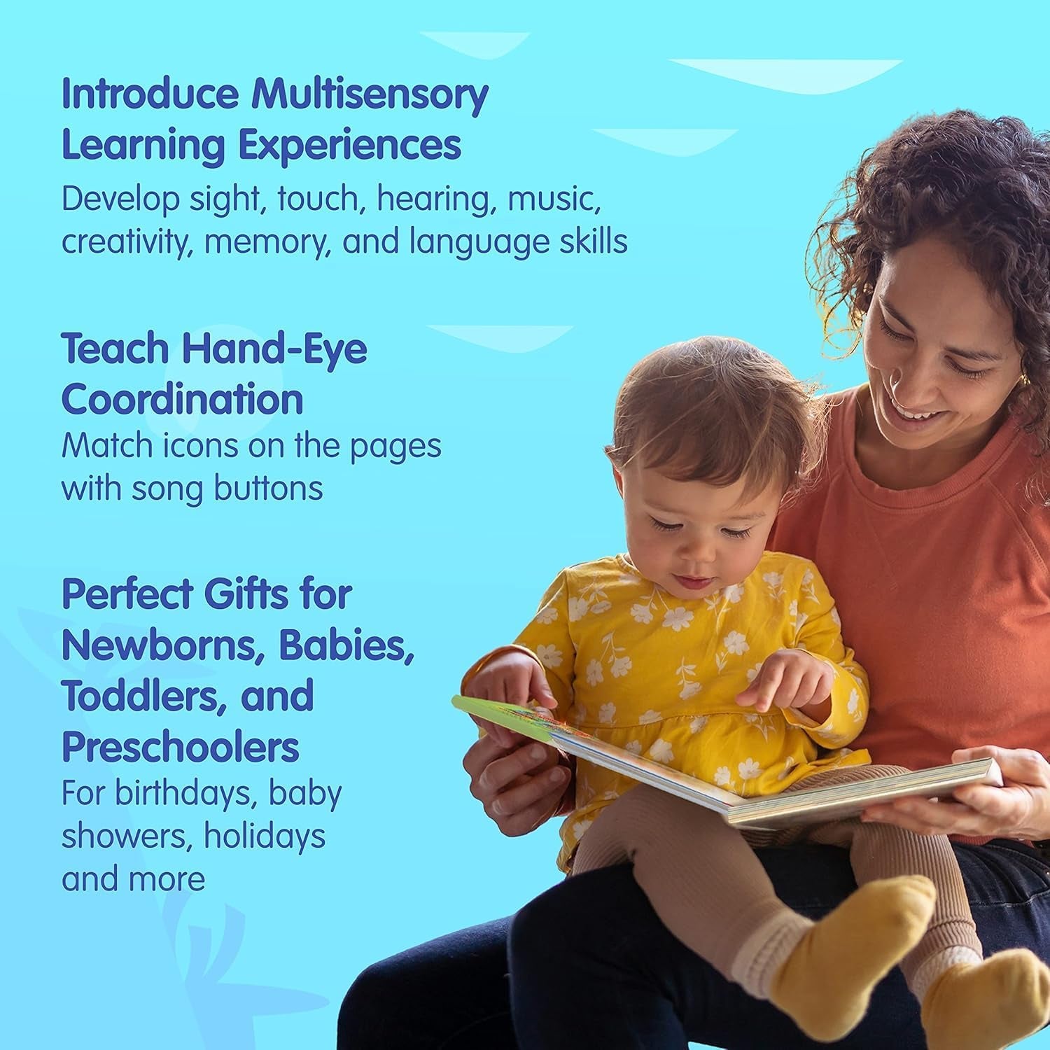 Delightful Baby Shark Sing-Alongs 10-Button Sound Book | Perfect Educational Toy for Toddlers Aged 1-3 | Interactive Learning Experience with Beloved Shark Songs
