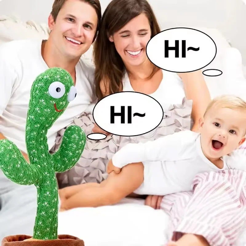 Dancing Cactus Toy - Your New Interactive Plush Buddy that Sings, Dances, and Repeats for Endless Fun!