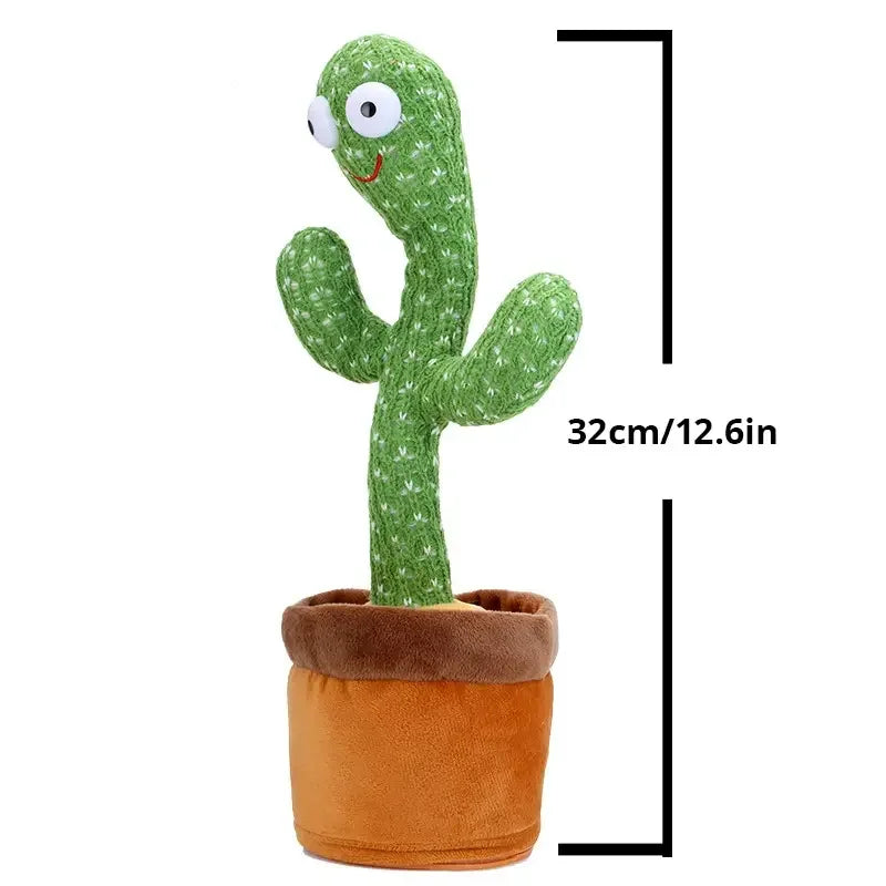 Dancing Cactus Toy - Your New Interactive Plush Buddy that Sings, Dances, and Repeats for Endless Fun!