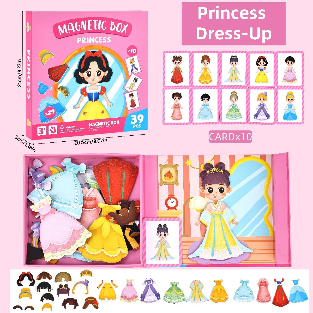Magnetic Dress-Up Puzzle Toys for Kids - Spark Imagination and Creativity in Boys and Girls Aged 3-6, Perfect for Travel and Gift Giving!