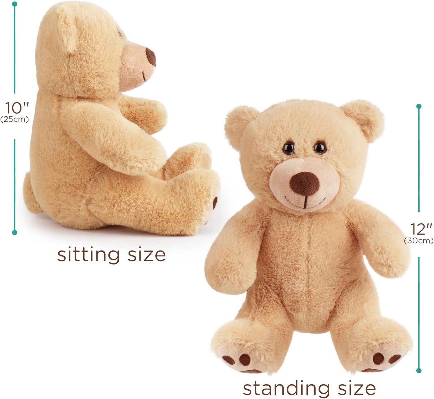 Cuddle Up with Our Adorable 10-Inch Teddy Bear Plush Toy - Perfect Gift for Kids and Toddlers!