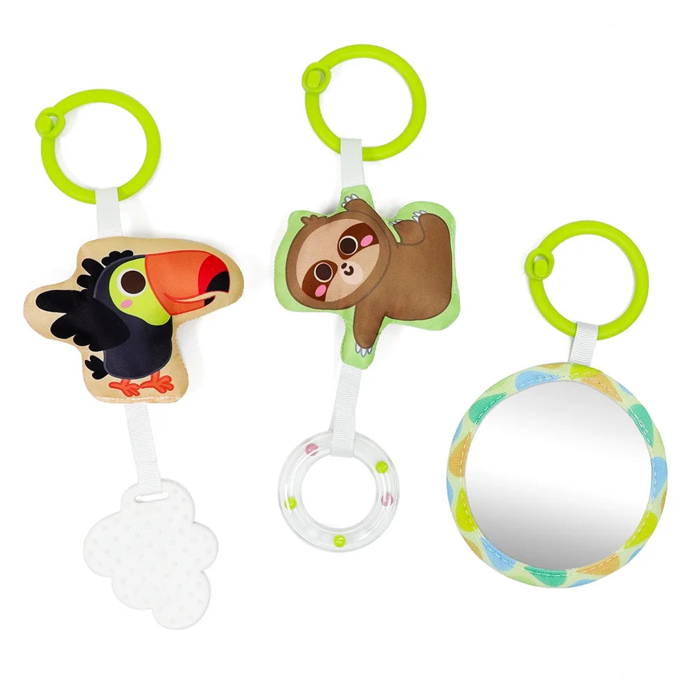 Engaging Double-Sided Baby Car Seat Toy for Travel - Perfect Entertainment for Infants and Newborns!