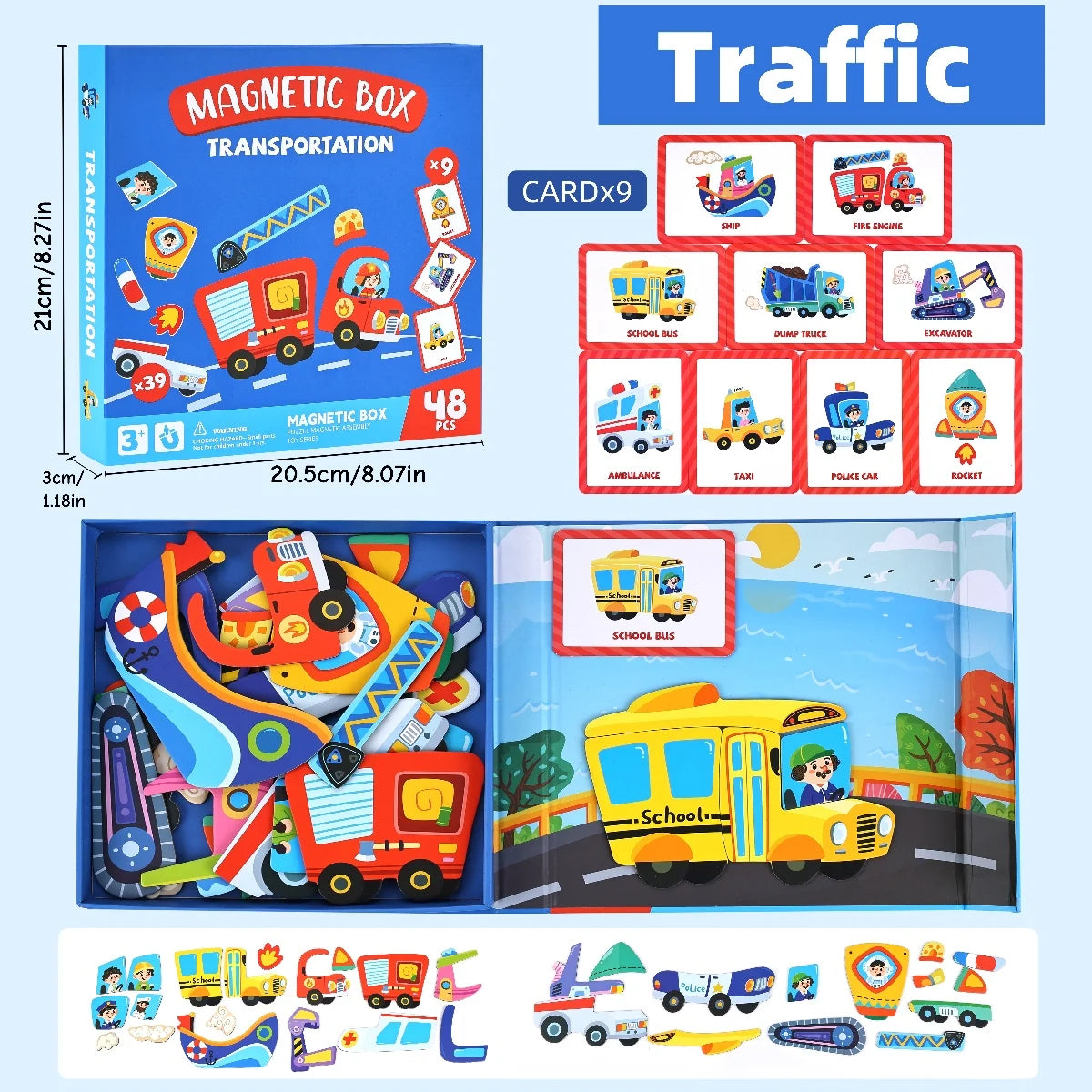 Magnetic Dress-Up Puzzle Toys for Kids - Spark Imagination and Creativity in Boys and Girls Aged 3-6, Perfect for Travel and Gift Giving!