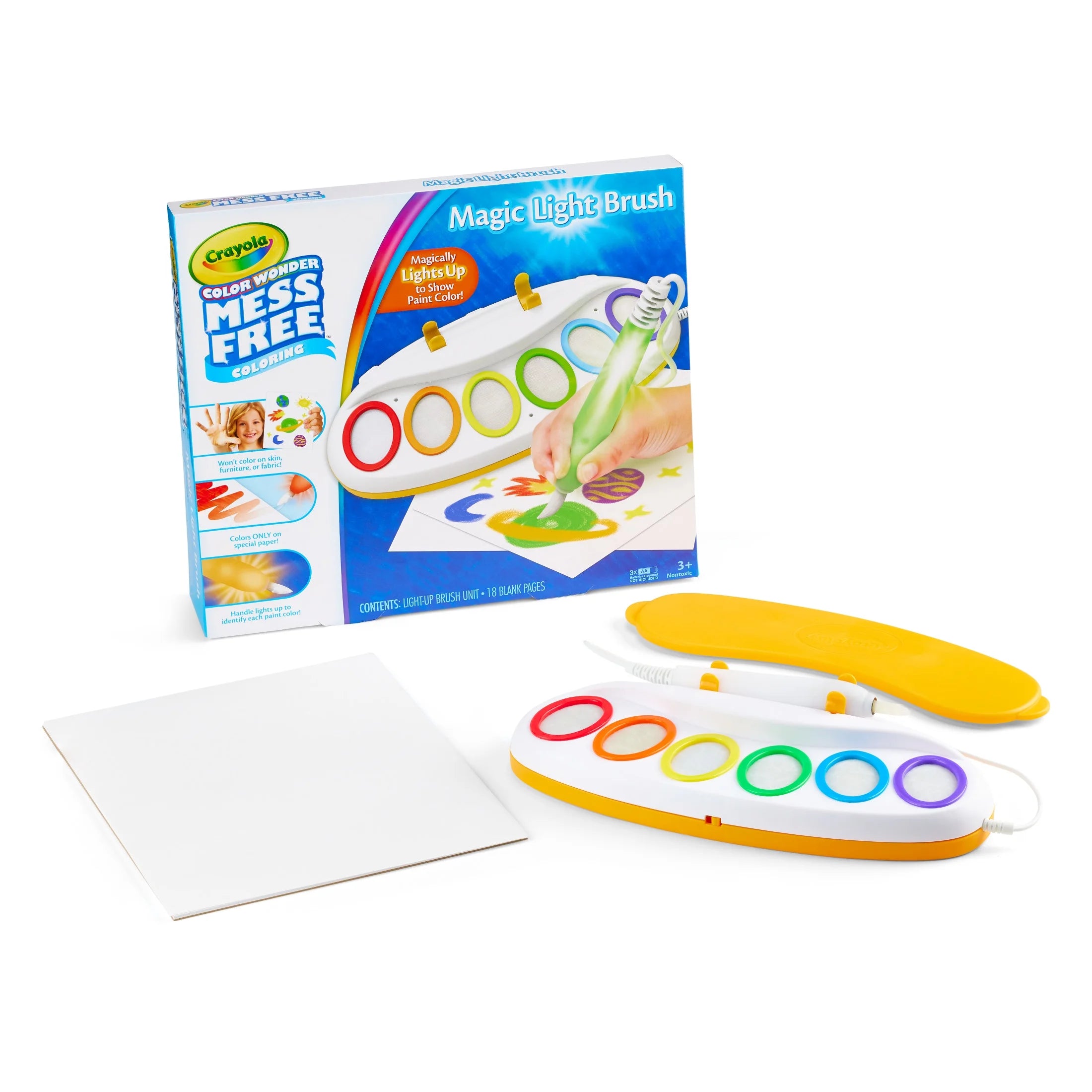Color Wonder Magic Light Brush - Mess-Free Painting Set for Kids Aged 3 and Up!