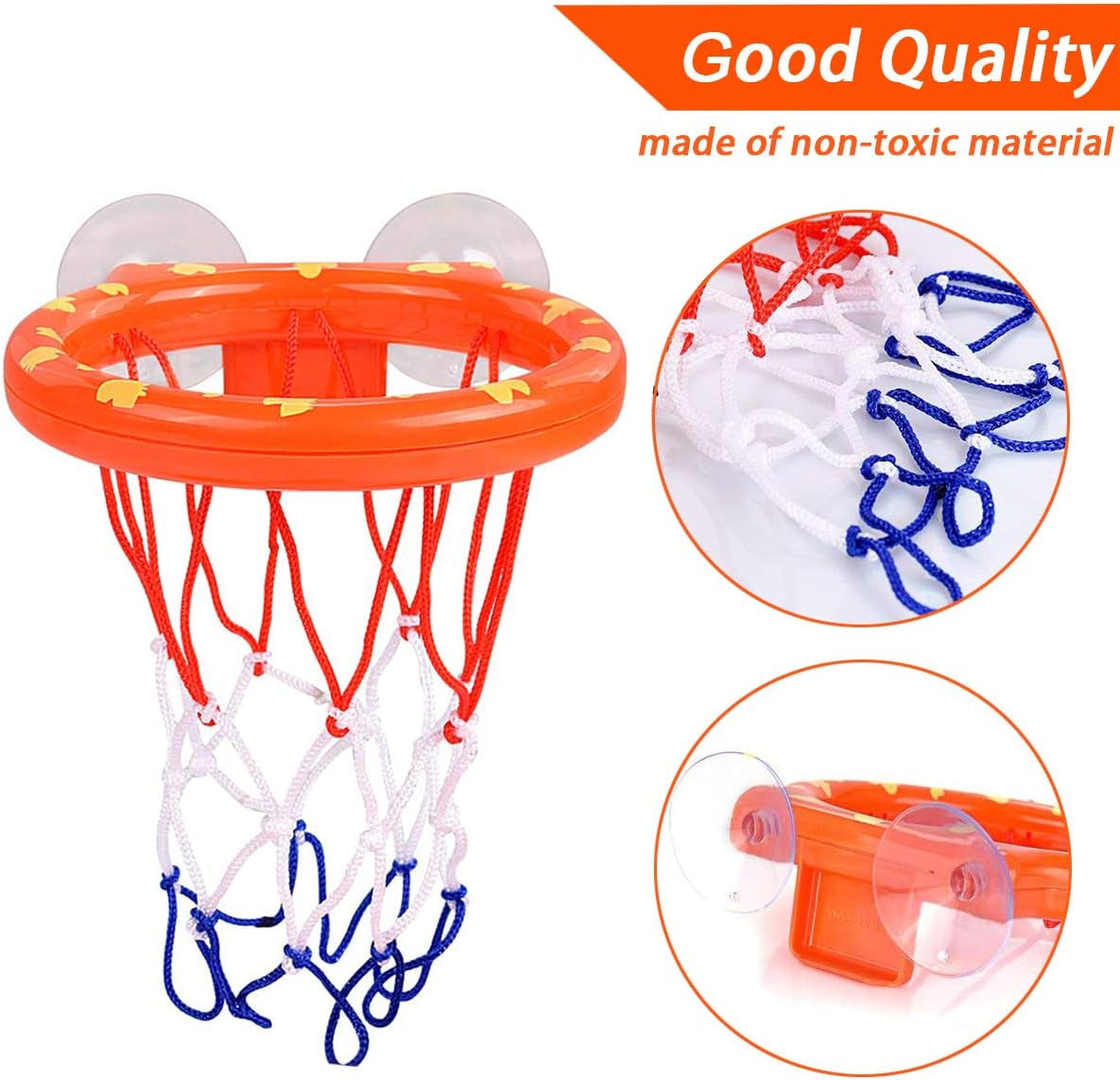 Exciting Bath Toy Fun Basketball Hoop & Balls Set - Perfect Gift for Kids and Toddlers with 3 Colorful Balls Included