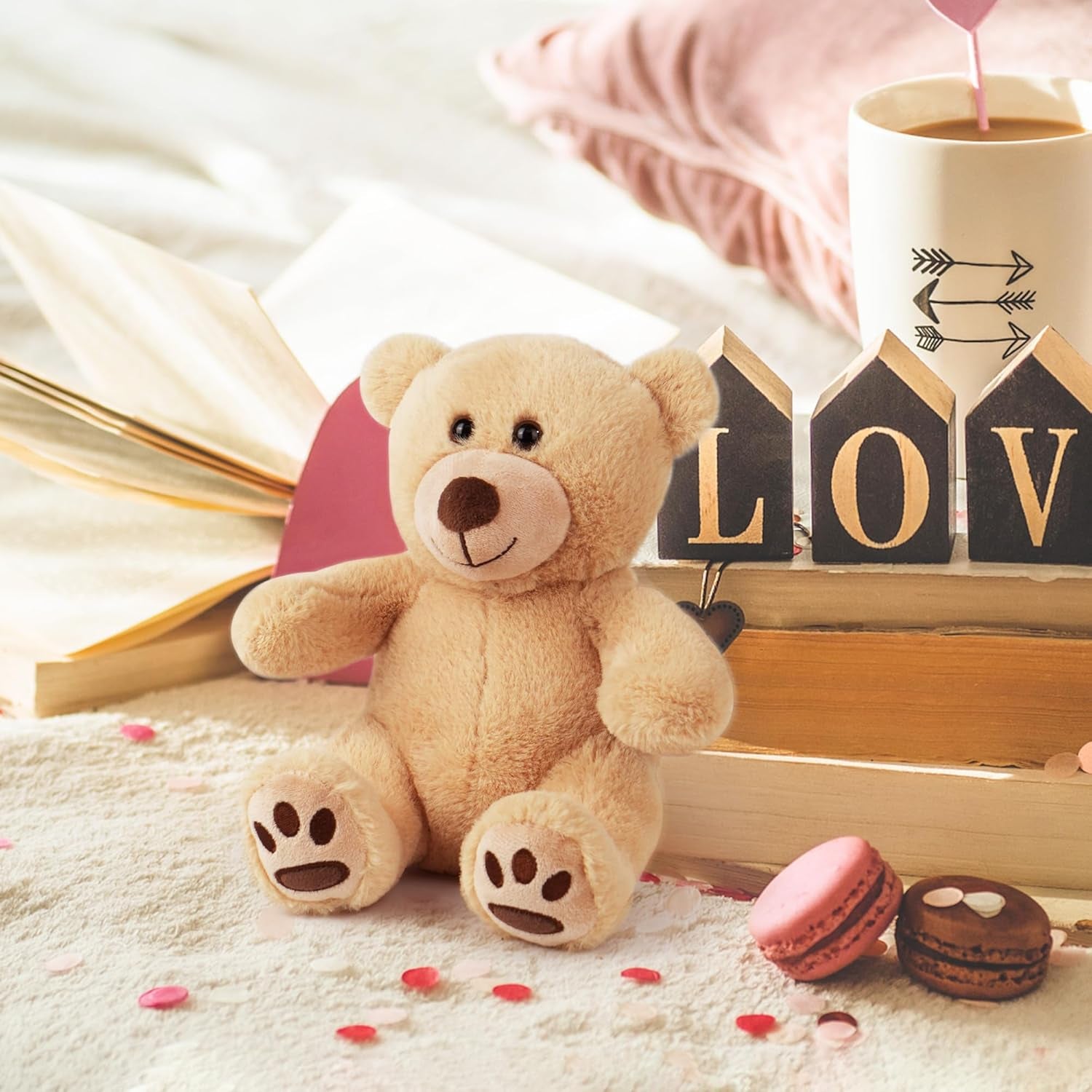 Cuddle Up with Our Adorable 10-Inch Teddy Bear Plush Toy - Perfect Gift for Kids and Toddlers!