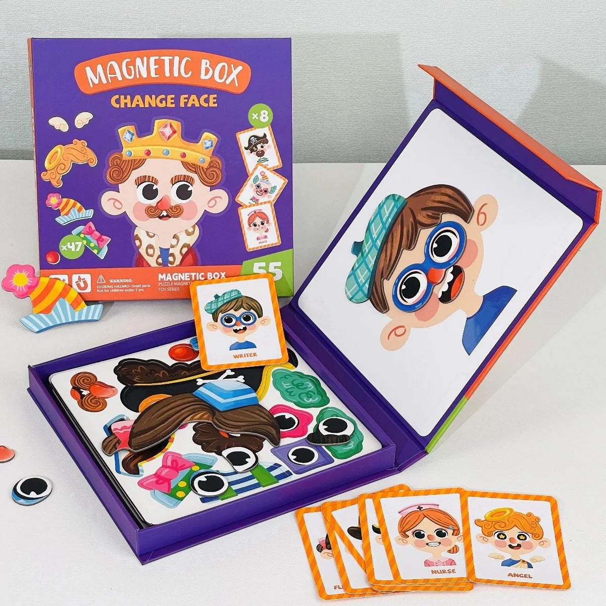 Magnetic Dress-Up Puzzle Toys for Kids - Spark Imagination and Creativity in Boys and Girls Aged 3-6, Perfect for Travel and Gift Giving!