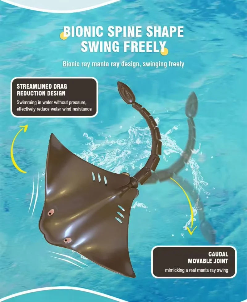 Exciting Remote Control Dolphin, Shark & Manta Ray - Ultimate 2.4G Electric Water Toy for Kids Aged 6-12!